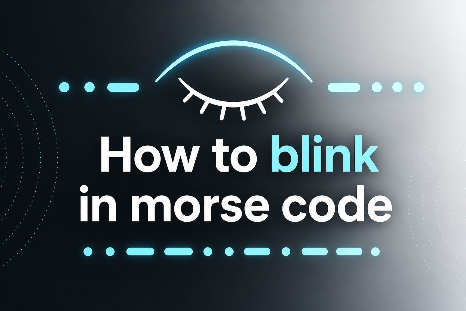 How to Blink in Morse Code